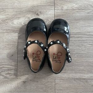 Olivia + Joy Shiny Black Kids Dress Shoes